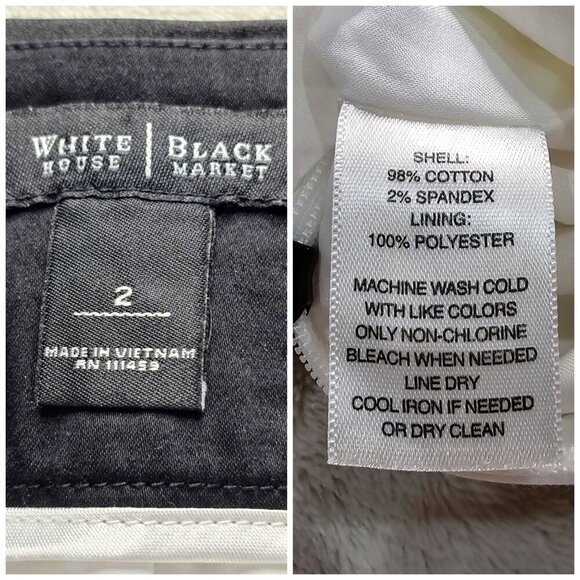 White House Black Market Skirt – Contrast Button Trim – NWT – Size 2 – Lined - Picture 9 of 11